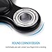 Krazy Spinner Hand Spinner Toy Stress Reducer Ultra Durable High Speed Ceramic Bearing Finger Toy Guarantee 1+min Spin Time Perfect for ADD ADHD Anxiety Autism Stress Relief (SteelBearing-Black)