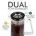 Cold Brew Iced Coffee Maker, TOP-MAX Iced Tea Maker 1.0L/34oz Brewing Glass Carafe with Removable Stainless Steel Filter