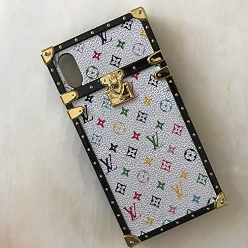 Phone Case for iPhone 8/7, Vintage Luxury Designer Monogram Fashion Style Trunk Case, Protective Cover for iPhone 8, iPhone 7