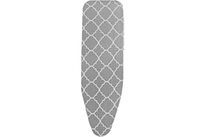Iron Board Cover,Thick Heat Reflective Coating Padding | Scorch and Stain-Resistant Ironing Board Pad and Cover with Adjustab