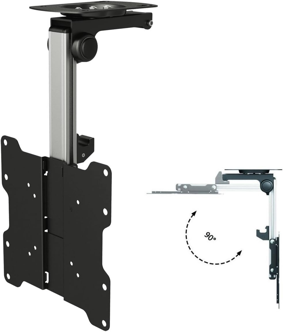 InstallerParts - Soporte de techo plegable para TV de 17 a 37 pulgadas