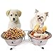 dfsdmlp Stainless Steel Double Pet Bowl,Water Food Feeding Station for Cats Dogs Puppythumb 2