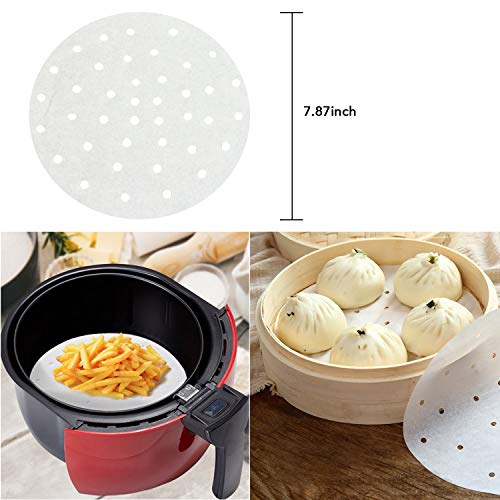 8 Inch Air Fryer Accessories, Apsung 14 Pcs Air Fryer Accessories Compatible with Growise Phillips Cozyna Fit all 5.2QT-6.3QT Air Fryer with Recipe Cookbook, FDA Approved - Thumbnail 5