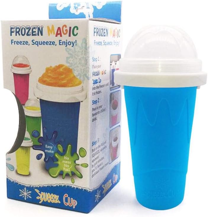 DIY smoothie cup pinch Cups TIK TOK frozen magic squeeze cup cooling Maker Cup Freeze Mug