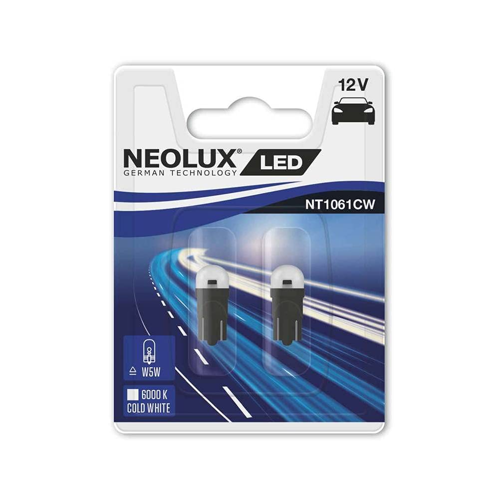 Neolux LED Retrofit 6000K - T10 (W5W) - 12V/0.5W - set of 2 pieces