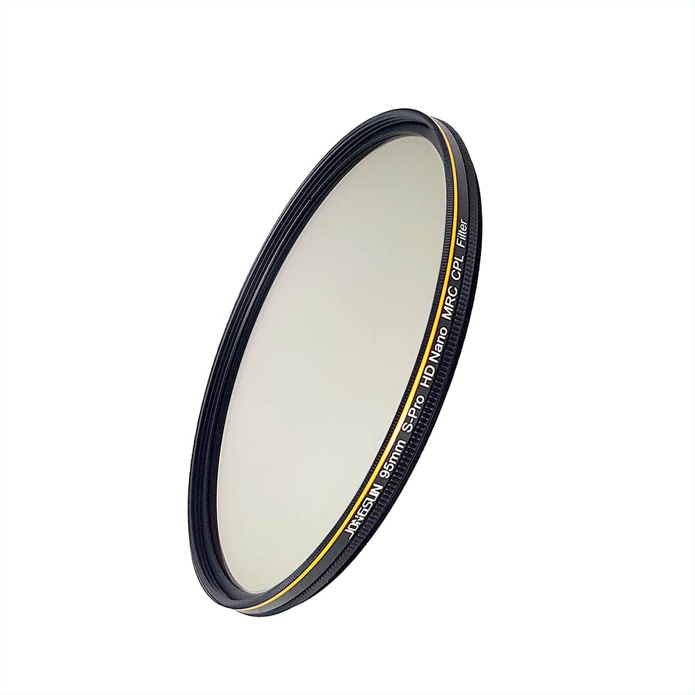 JONGSUN Polarising Filter 95 mm, Circular Polarising Filter, S-Pro HD Nano MRC17, Multilayer Coating, Optical Glass, CPL Filter