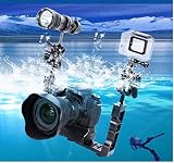 Peastrex 2x 1" Aluminum Ball Clamp Mount for Underwater Diving Camera Light view 4