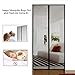 Magnetic Screen Door with Durable Polyester Anti Mosquito Bugs Mesh Curtain Easy to Install Full Frame Velcro, Fits Door Size up to 36