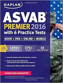 Kaplan Asvab Premier 2016 With 6 Practice Tests Book