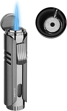 Amazon 高い品質 Pipita 葉巻ライター トーチライター ターボ 注入式 ジェットライター 防風 充填式 直噴ターボライター タバコろうそく火起こし ガスライター キャンプ グレー Pipita 着火用ガスライター Amazon 高い品質 Pipita 葉巻ライター トーチライター ターボ 注入式 ジェットライター 防風 充填式 直噴ターボライター タバコろうそく火起こし ガスライター キャンプ グレー Pipita 着火用ガスライター