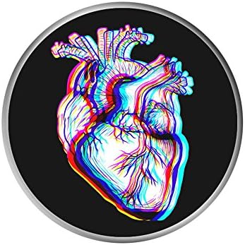 Pop Funny Universal Expanding Grip for Smartphones and Tablet - Pop white Human Heart