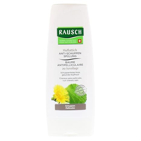 Rausch Huflattich Anti-Schuppen Spülung (feuchtigkeitsspendend, beruhigt die Kopfhaut, ohne Silikone und Parabene - Vegan), 1er Pack (1 x 200 ml)