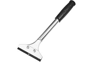 HEROFFIX Black Plastic Coated Handle Metal Blade Car Cleaning Ice Snow Scraper Replace Parts