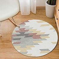 MOXIC Geometric Round Area Rugs Soft Living Room Bedroom Children Kids Crawl Rug Bathroom Mats Anti-Slip Carpet Home Decorate Modern Nordic Circular Nursery Runners 5