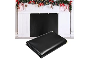 EMSIOK Fireplace Blocker Cover, 39"W x 32"H Indoor Fireplace Cover Screen Draft Stopper Fireplace Blankets Save Energy Draft Guard Fireplace Seal Cover for Heat Loss Inside Brick Fireplace Insulation