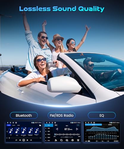 4G+128G Android Car Radio for Fiat Fiorino/Qubo/Citroen Nemo/Peugeot Bipper, 7 Inches IPS Screen Carplay Android Wireless Car GPS Navigation WiFi/FM/RDS/EQ BT Mirror Link Steering Wheel Control Rear Camera