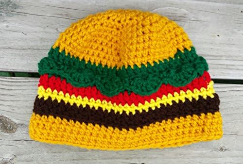 Handmade child burger hat - ready 2 ship - free shipping