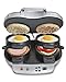 Hamilton Beach Dual Breakfast Sandwich Maker with Timer, Silver (25490)
