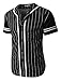 LE3NO Mens Active Varsity Short Sleeve Baseball Jersey