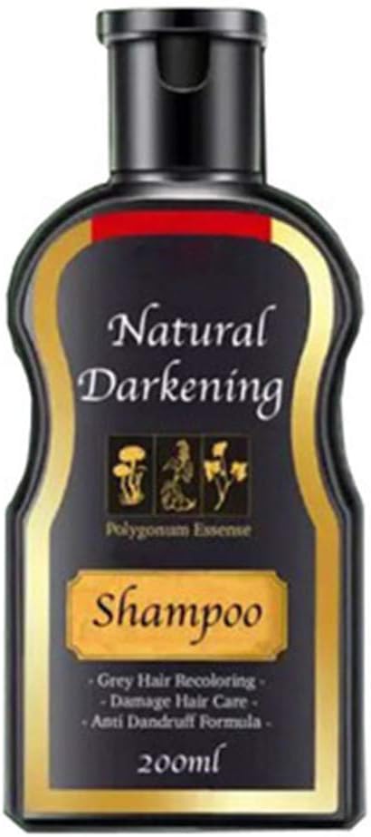 Gmgod❤️❤Hair Shampoo,Natural Ginger Coloring Natural Darkening Shampoo Permanent Black Hair Shampoo