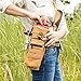 Water Bottle Holder Carrier Pouch Fits 12 to 40 oz Bottles, Tactical Molle Water Bottle Bag with Adjustable Padded Shoulder Strap and Pockets for Walking and Hiking(Black)