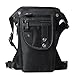 Sunmig Men Multi-Purpose Leg Bag Military Drop Bag Outdoor Waist Bag (Black)