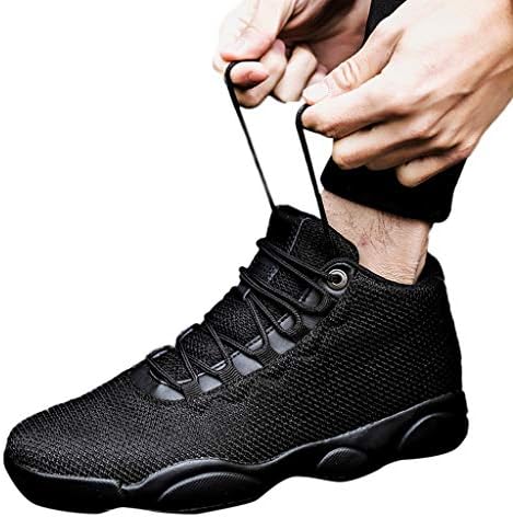 Gyouanime Sports Running Shoes Mens Lace Up Slip On Shoes Men Net Flat Wedge Basketball Sneakers Outddor Walking Loafers