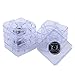 ZHENXI Adjustable Height Bed Riser Furniture Lift Bed Risers Underbed Storage Raise Heavy Duty Set of 8 (1x4x4) Clear Color