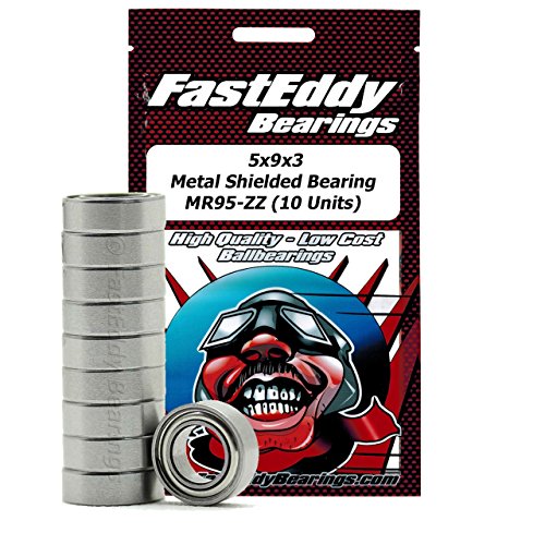 5x9x3 Metal Shielded Sealed Ball Bearings MR95-ZZ (10 Units)