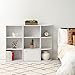 IRIS USA 3 Tier Cube Bookshelf Storage Cubby Shelf, Bookcase, White