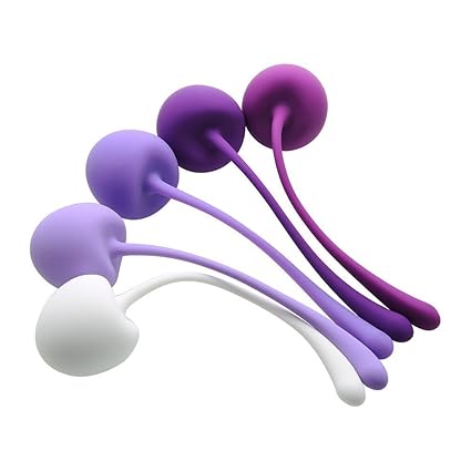 King Love Liebeskugeln für Beckenboden Training Set mit 5 Verschiedenen Gewichtsbällen, Passend zu Verschiedenen Phasenübunge