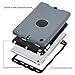 E LV Hybrid Armor Protection Defender Case Cover for iPad Mini / iPad Mini 2 / iPad Mini 3 with 1 Stylus and 1 Cleaning Cloth - [GREY/BLACK]