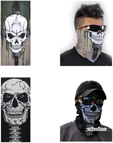 Ximico 6 Pcs Cheap and Good Quality Headscarves, High Elastic Magic Headband with Uv Resistance, 18.8*9.4 Inch/ Face Mask Head Scarf for Motorcycle Bike Cycling Outdoor Activities/ Dry Headwear/ Dry Uv Protection Headwear Set/ Assorted Seamless Outdoor Sport Bandanna Headwrap Scarf Wrap(much Color Choices) (group 1)
