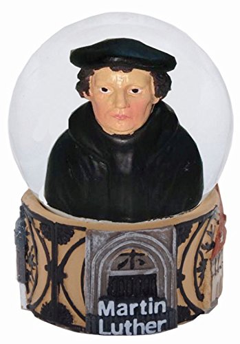 30057 Souvenir snowglobe, Martin Luther Schlosskirche Wittenberg birthplace, 65 mm diameter
