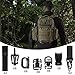 38 Pieces Tactical Attachments Kit for Molle Backpack D-Ring Grimlock Locking, Rotation Clips& Holder, Web Dominator Elastic Strings & Buckle, MOD Straps, Key Ring Holder in Zippered Pouch