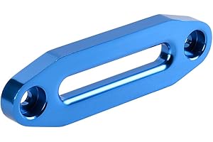 Astra Depot Blue 6" CNC Aluminum Hawse Fairlead 3500-5500 LBs for ATV UTV SUV Synthetic Winch Rope Cable