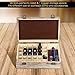 Essential Oil Storage Box – 30 Slots for 5ml, 10ml and 15ml Bottles– Wooden Organizer with Carry Handle – Includes FREE ACCESSORIES Habom (dark brown)