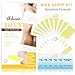 Wax Strips Hair Removal Wax Kit for Full Body Face Bikini 50 Count Double Sided +6 Post Wipes for Sensitive Skin