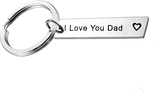i love mom and dad keychain