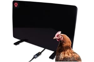 Cozy Products Cozy Coop, Chicken Coop Heater, Flat-Panel Radiant Heater with Thermal Protector, Energy-Efficient, Easy to Install, Ideal for Small Animals, 200 Watts, Black