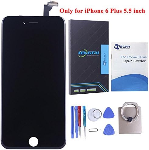 SZHSRLCD LCD Display Screen Replacement Full Set Kit with Touch Screen Digitizer Assembly for iPhone 6 Plus 5.5 inch (Black)