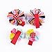 KOONY 16pc Baby Toddler Ribbon Bows Flowers Mixed Design Hair Clips