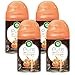 Air Wick Freshmatic 4 Refills Automatic Spray, Pumpkin Spice, 4ct, Holiday scent, Holiday spray, Essential Oils, Air Freshener, Odor Neutralization, Packaging May