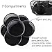 YCOCO Rotating Desk Organizer for Office, All in One Desktop Organizer with Pen Holder and Pencil Holder, Black Metal Mesh Office Organizer for Office Supply and Desk Accessories Organizers