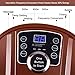 Smibie Foot Spa Bath Massager, Automatic Motorized Roller massager with Heat, Frequency Conversion, Frequency, LED Monitor, Adjustable Time & Temperature (brown)