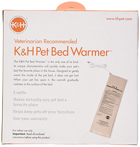 K&H Pet Products Pet Bed Warmer Medium Tan 5.5" x 20" 6W - Place Inside Most Any Pet Bed