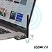 Wifi Adapter AC 600Mbps Wireless Usb Adapter for Desktop / Laptop Dual Band 5/2.4 GHz Wifi Usb Dongle with External Antennas for PC Supports Windows XP/Vista/7/8/10/ Mac OS X 10.6-10.12