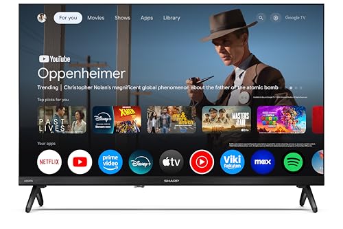 24HF2365E - GOOGLE TV, 24" HD, FRAMELESS, 60Hz, Bluetooth, Sonido 2x3W, HDMI x3, USB x2, Colore nero