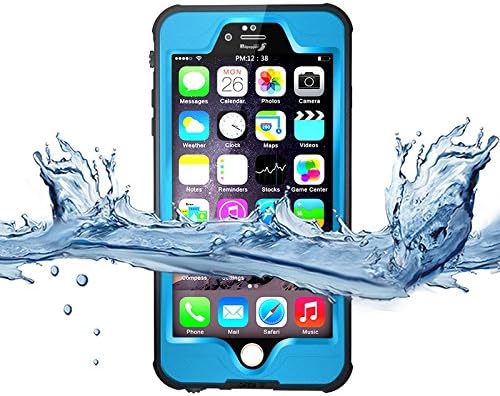 Glotronic iPhone 6 Plus 6S Plus Skin Case Cover, IP68 Certified Underwater Protection Cover Waterpfoor Dirtproof Shockproof Protective Case for Apple iPhone6 Plus 6S Plus 5.5'' (Blue)
