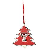 Texas Tech Red Raiders Tree Shaped Metal Christmas Ornament